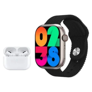 پک ساعت هوشمند رایمر Raimer همراه با ایرپاد پرو مدل RK-50 MAX با 7 بند متنوع